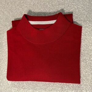 MURANO Unisex Burgundy Mock Turtleneck Long Sleeve Classic Sweater‎ Size M